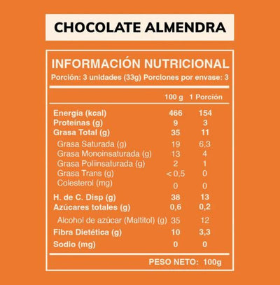 Wild Foods · Wild Fit Barra Keto de Chocolate con Almendras 60% cacao - 100g