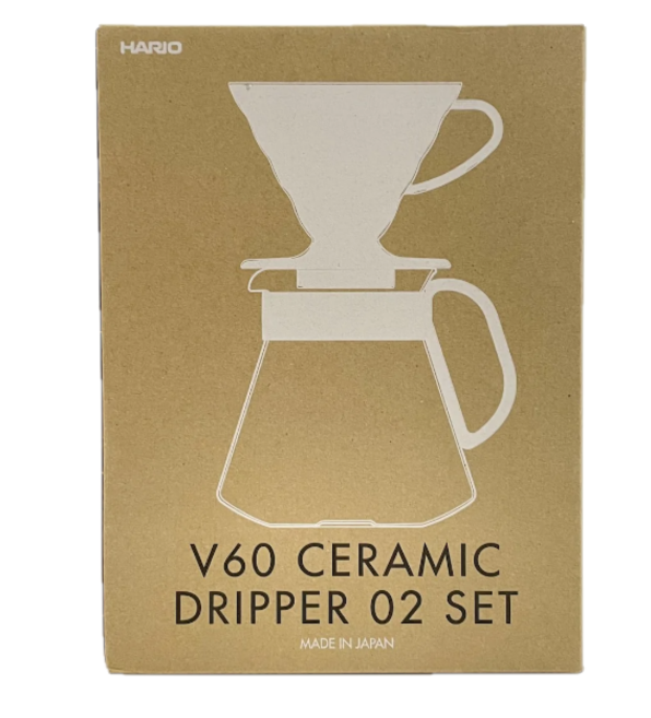 Cafetera hario V60-02 Ceramica blanco - dripper con filtro