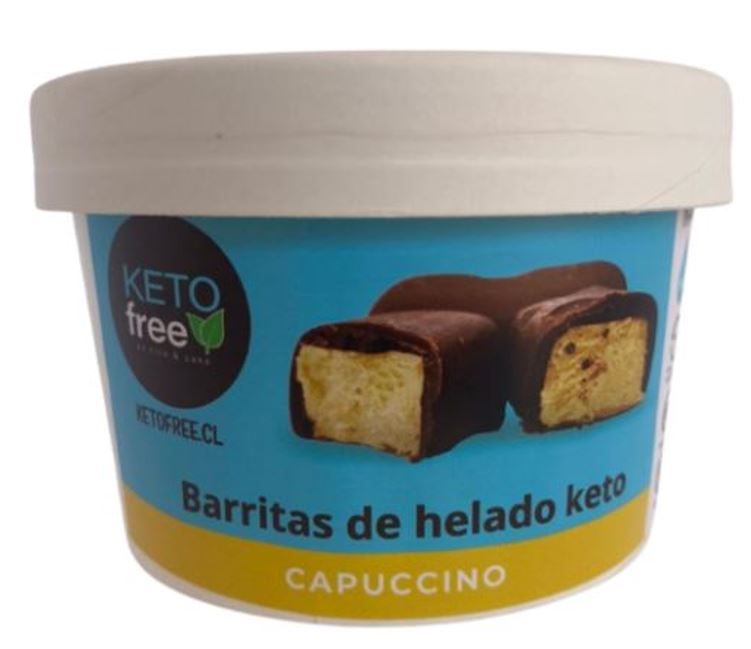 Keto Free - Helado en barra KETO Capuccino - Barritas keto heladas