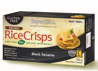 Rice Crisps - Cracker de Arroz y Sesamo Negro - Galletas sin gluten