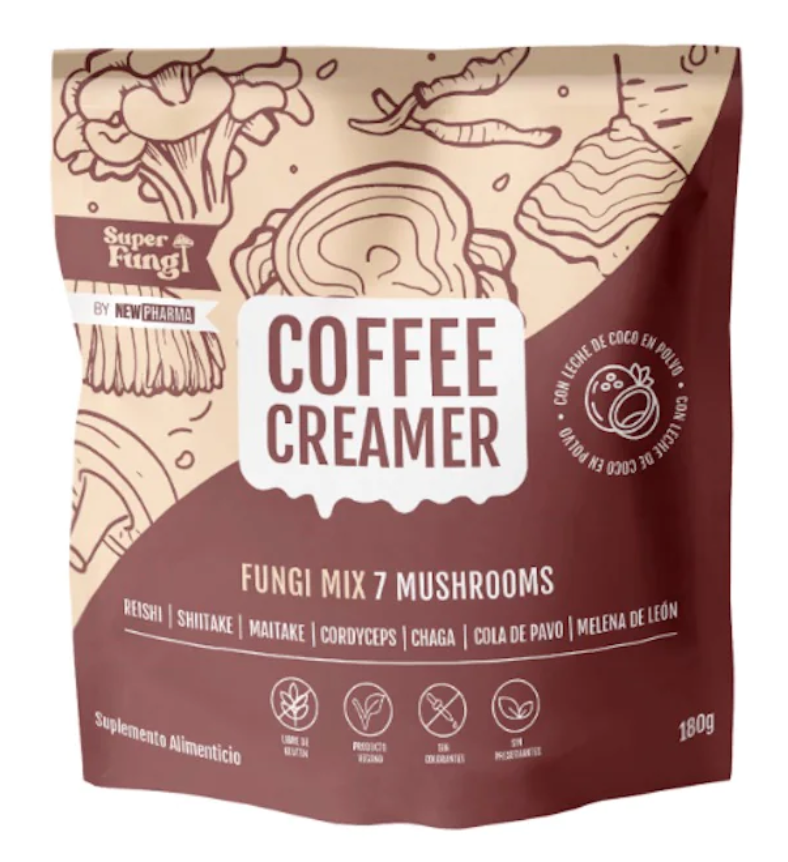 Coffee creamer Fungi Mix 7 Mushrooms (vegano, sin gluten) 180g