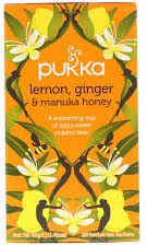 Infusión Lemon, Ginger & Manuka Honey Tea orgánico 20 Bolsitas