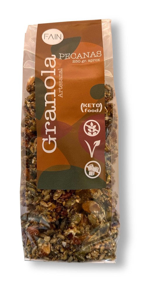 Granola Keto Pecanas Crunch Premium Low Carb - con alulosa