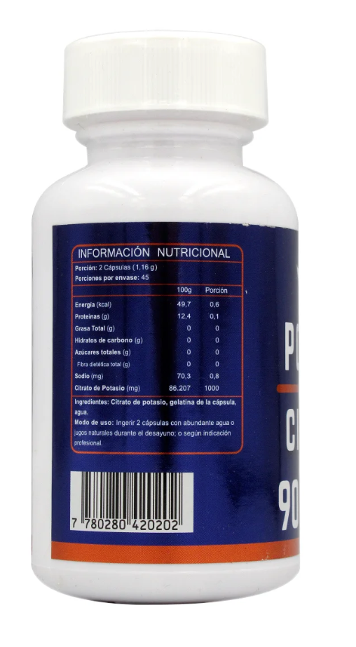 Potasio Citrato 90 capsulas