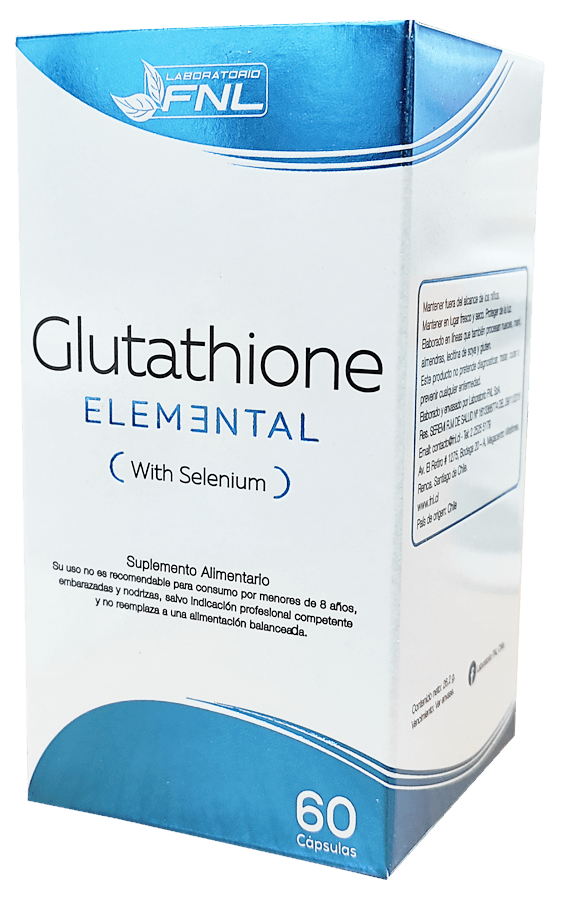 Glutation 60 caps - Glutathione Elemental con Selenio