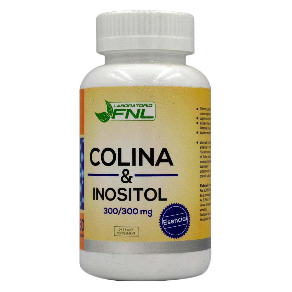 Colina inositol 300/300mg 60 cápsulas