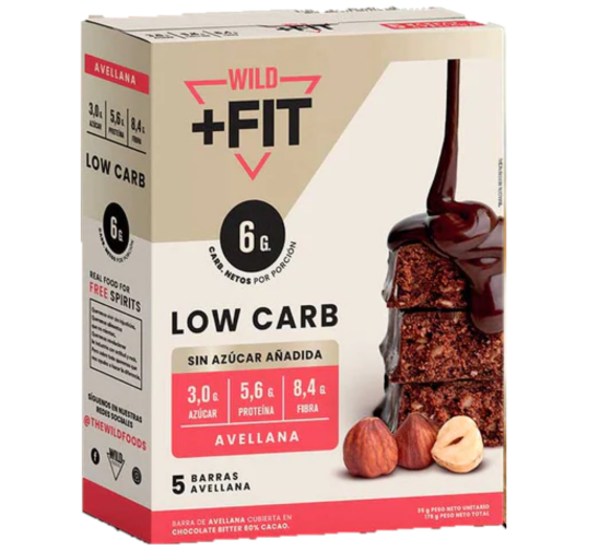 Wild Fit Avellana Low Carb 5 unid.