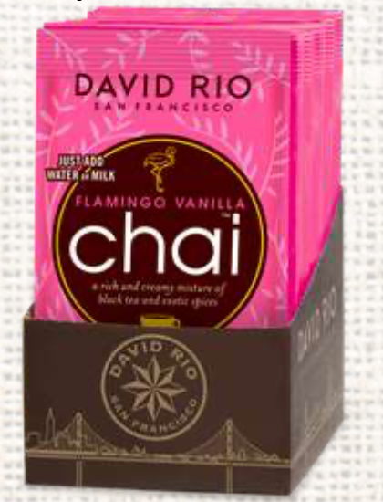 Té Chai Flamingo Vanilla descafeinado (sin azúcar) sachet 1 unidad