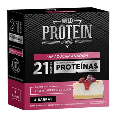 Barrita Wild Protein Pro Berries Cheesecake 4 uds.