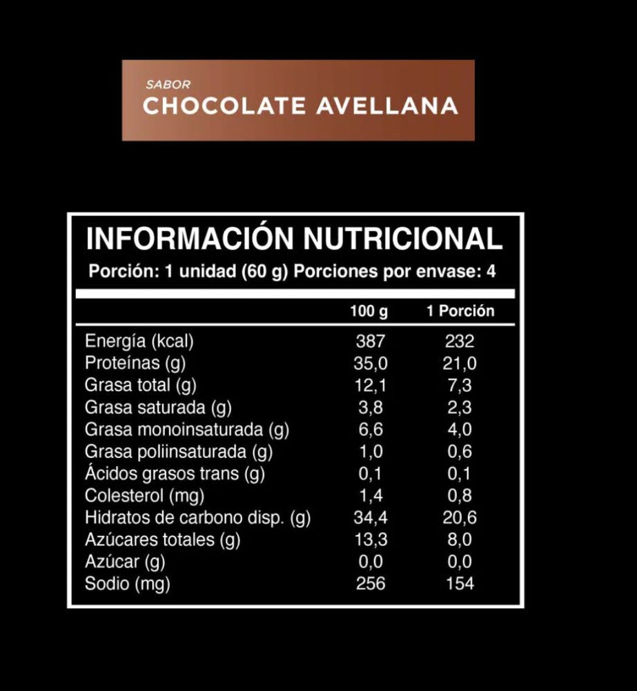 Barrita Wild Protein Pro Chocolate Avellana 4 uds.