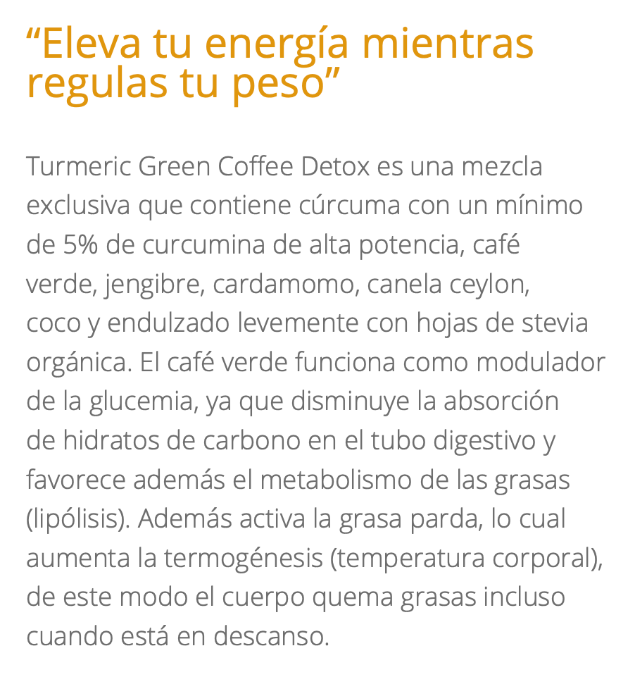 Konun - Turmeric Green coffee 14-days plan 14 bolsitas - Ayurvedic