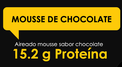 Mousse de chocolate proteico (sin azúcar) 90g - alto en proteina