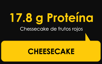 Cheesecake proteico (sin azúcar) 90g - alto en proteina