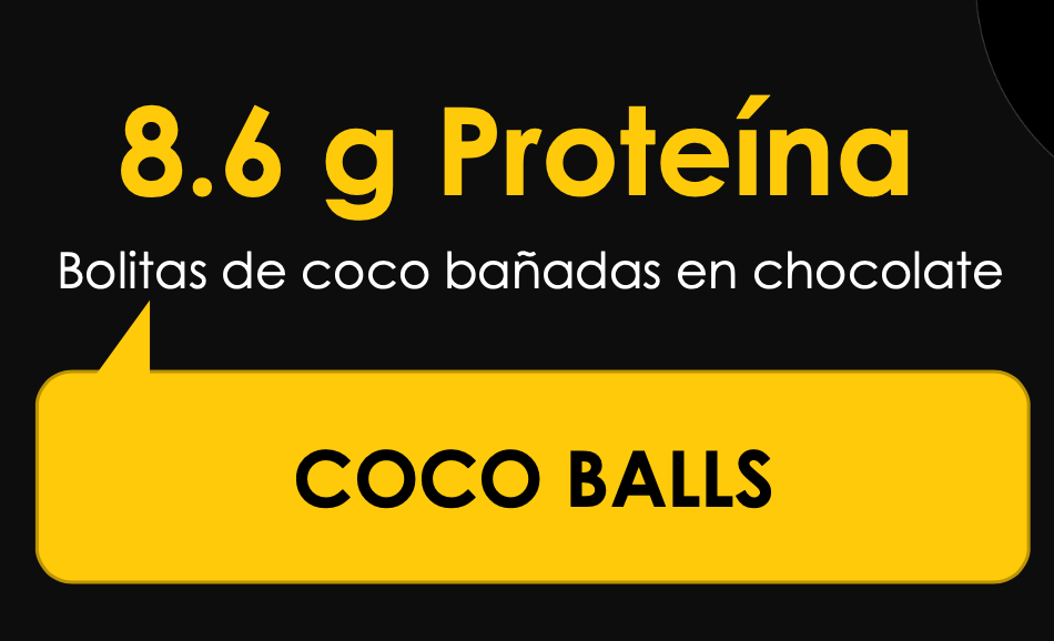 Coco balls proteicas (sin azúcar) 207g - alto en proteína