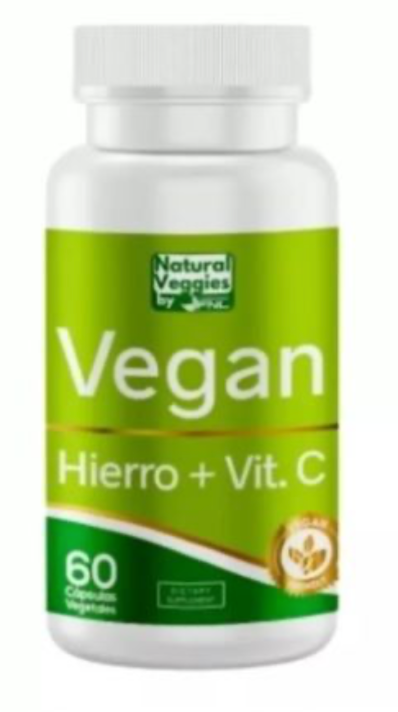 Vegan Hierro + Vitamina C - 60 cápsulas