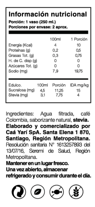 Coffee brewing vainilla(sin azúcar) 330ml