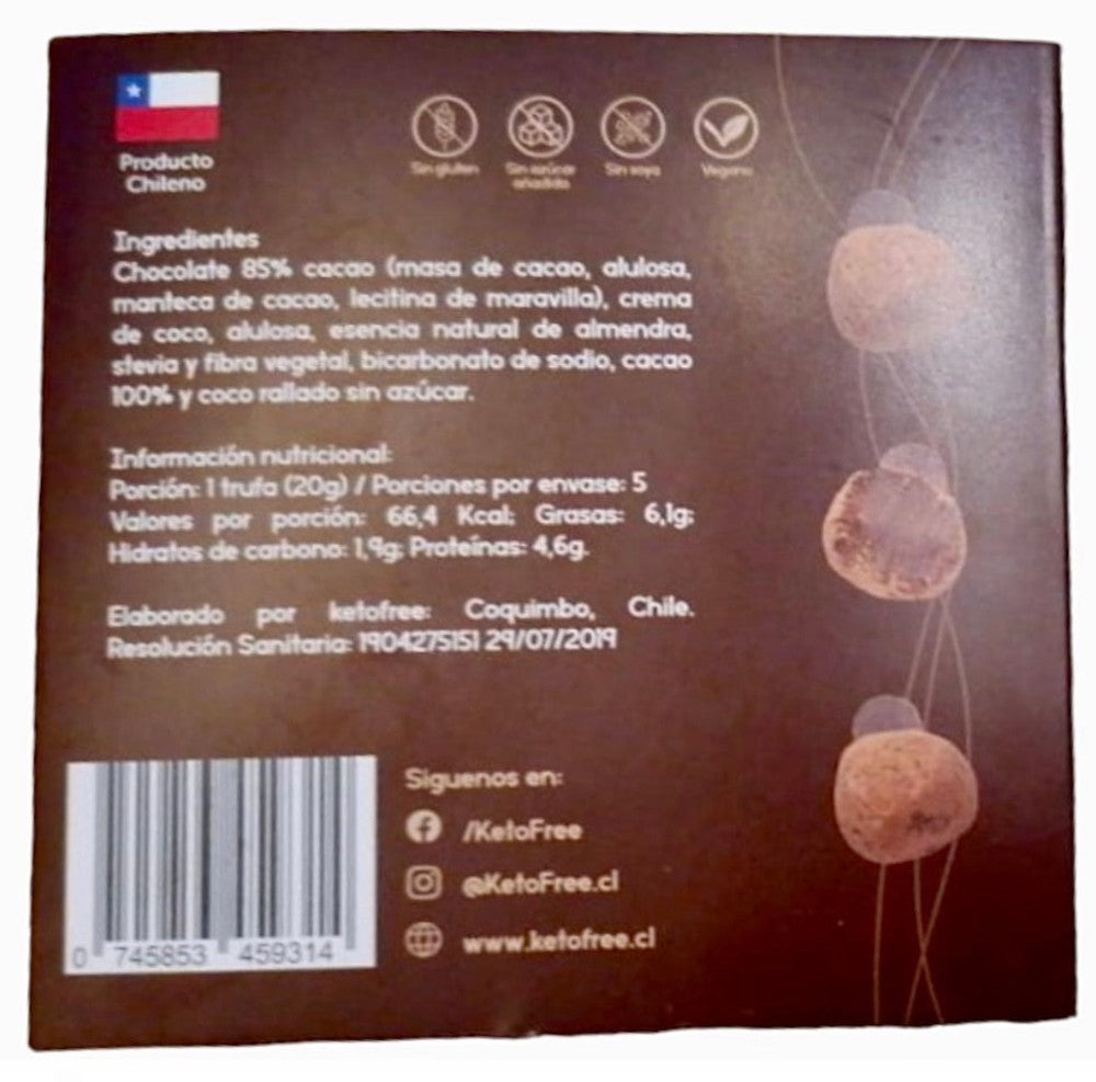 Trufas KETO (vegano, sin gluten) 100g