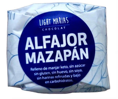 Alfajor de mazapán con manjar KETO (sin gluten) 65g