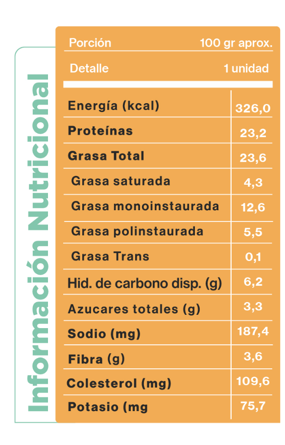 Empanada de pino KETO (sin gluten) unidad