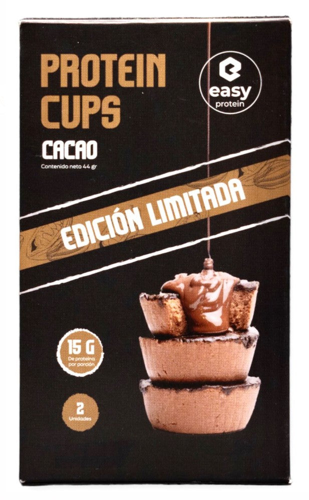 Easy protein - Protein cups cacao (vegano) 2 unid. - alto en proteina