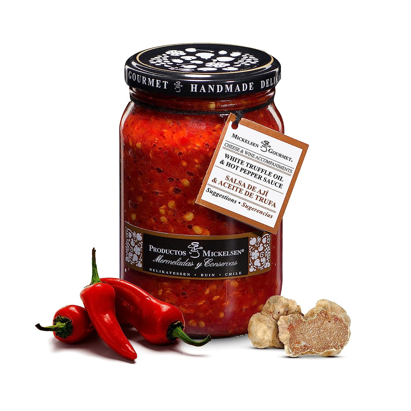 Salsa de ají con aceite de trufa 220gr - White truffle oil & hot pepper sauce