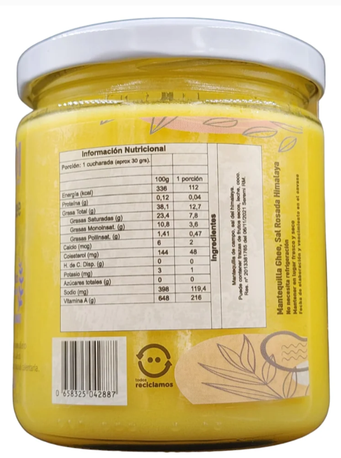 Ghee con Sal Himalaya 500G