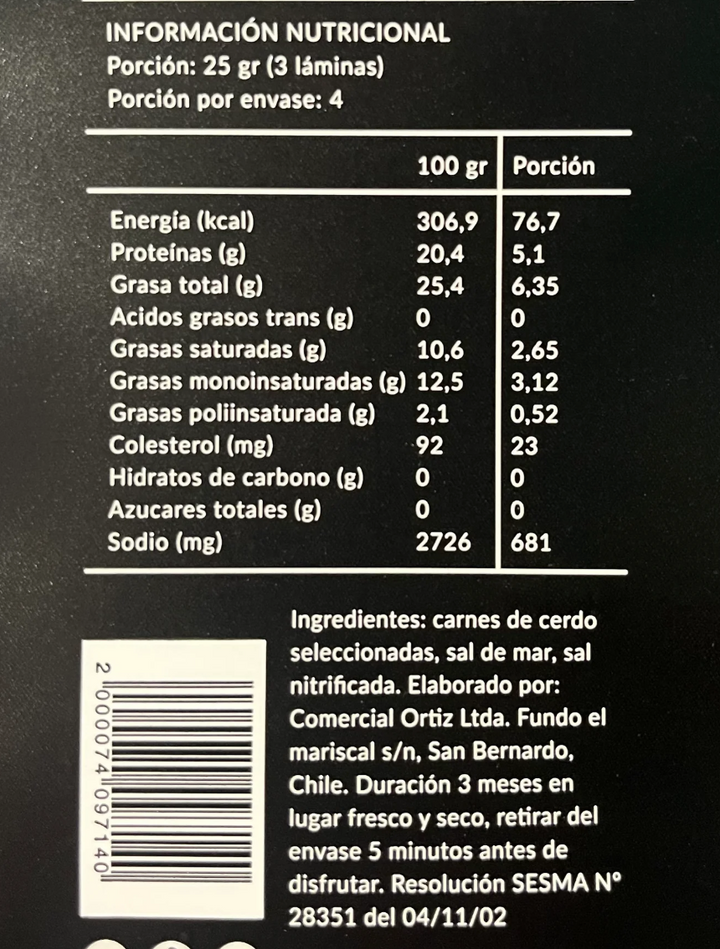 Jamon serrano 100g