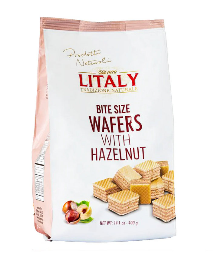 Bite size wafers - Obleas tamaño bocado con Avellana 400 gr