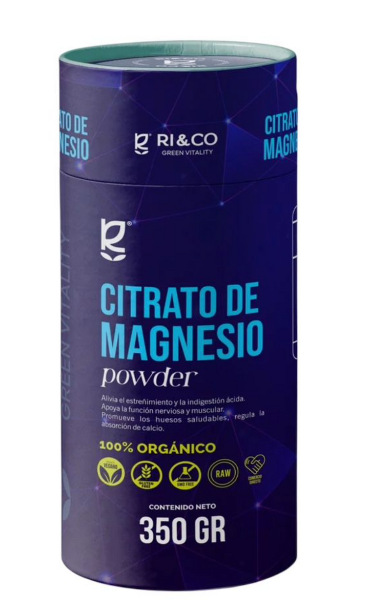 Citrato de Magnesio en polvo orgánico 350gr