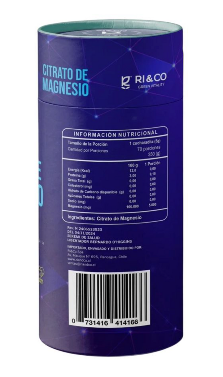Citrato de Magnesio en polvo orgánico 350gr