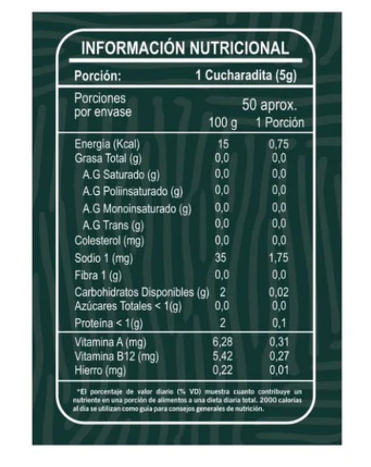 Spirulina en polvo orgánica 250g