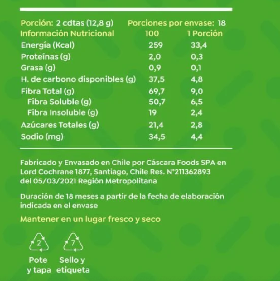 Fibra de Manzana 225g