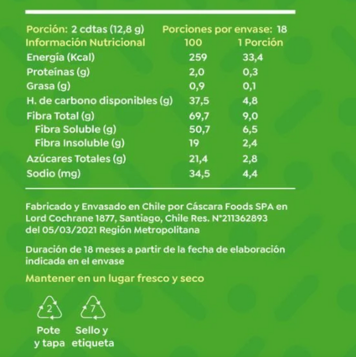 Fibra de Manzana 225g