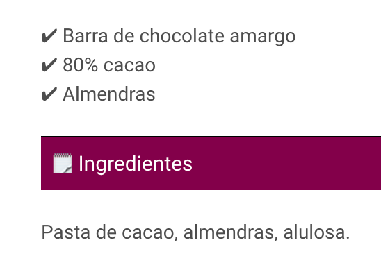 Chocolate keto amargo almendras 80% cacao 40g