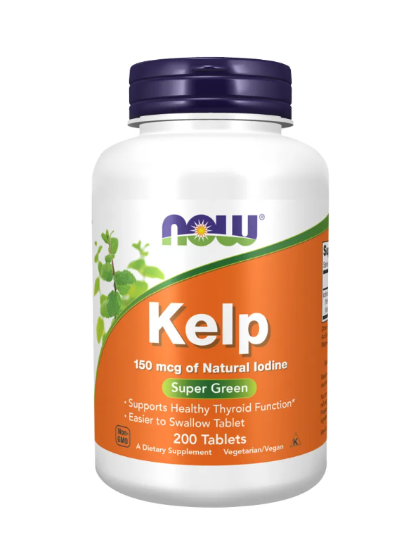 Kelp Natural Lodine 200 tablets - Now Foods