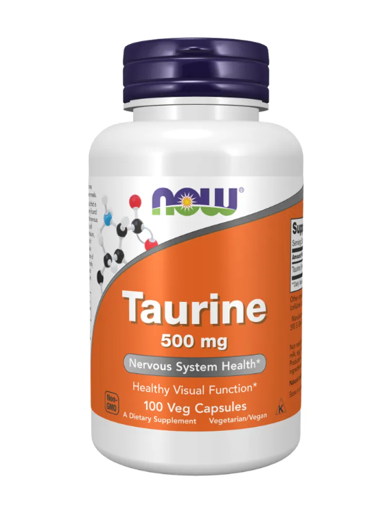 Taurine 500 mg 100 caps - Now Foods