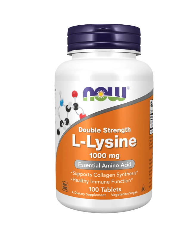 L-Lysine 1000mg 100 Tabs - Now Foods