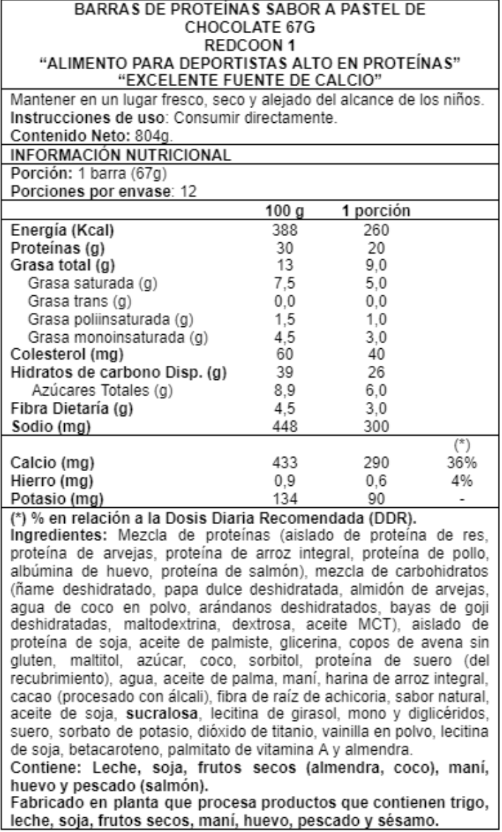 MRE Barra Proteina 67g - Redcon1