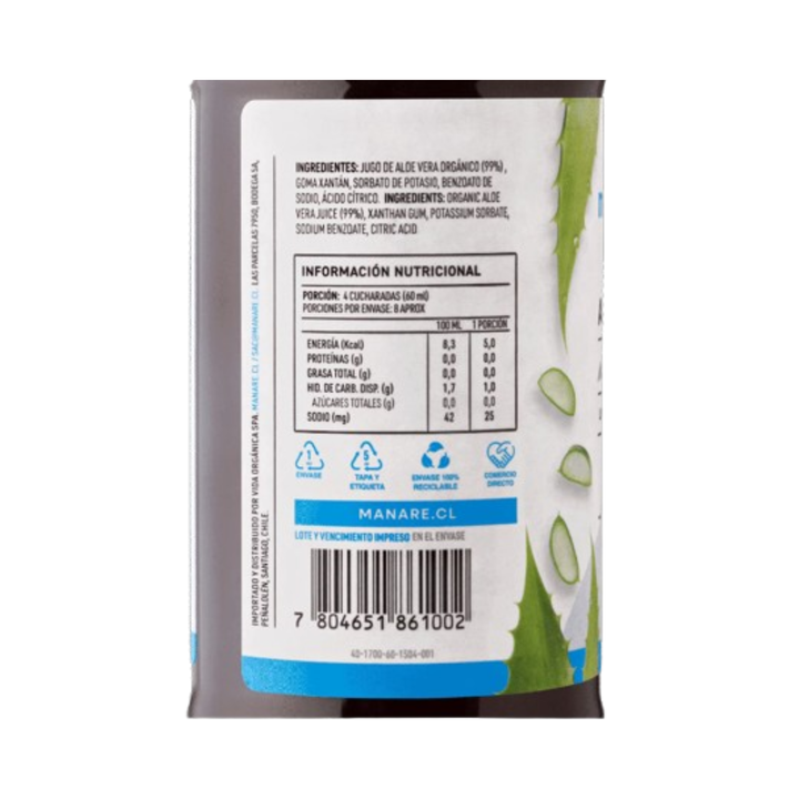 Aloe Vera Gel 473ml Manare