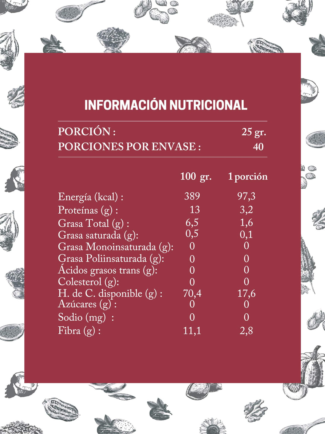 Da Oro - Avena Machacada 1kg Avena integral