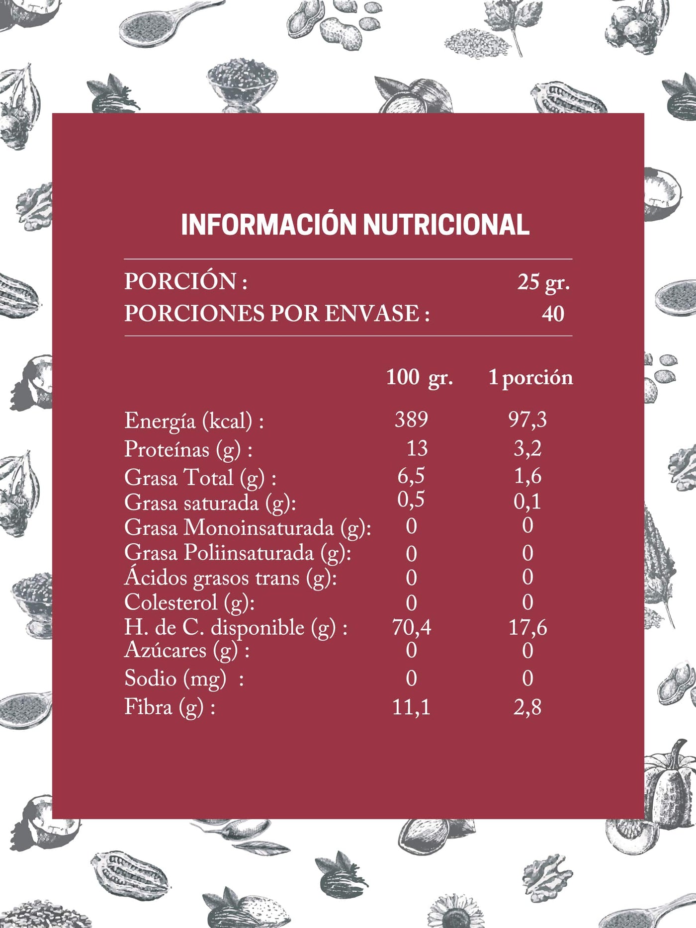 Avena Machacada 1kg Avena integral