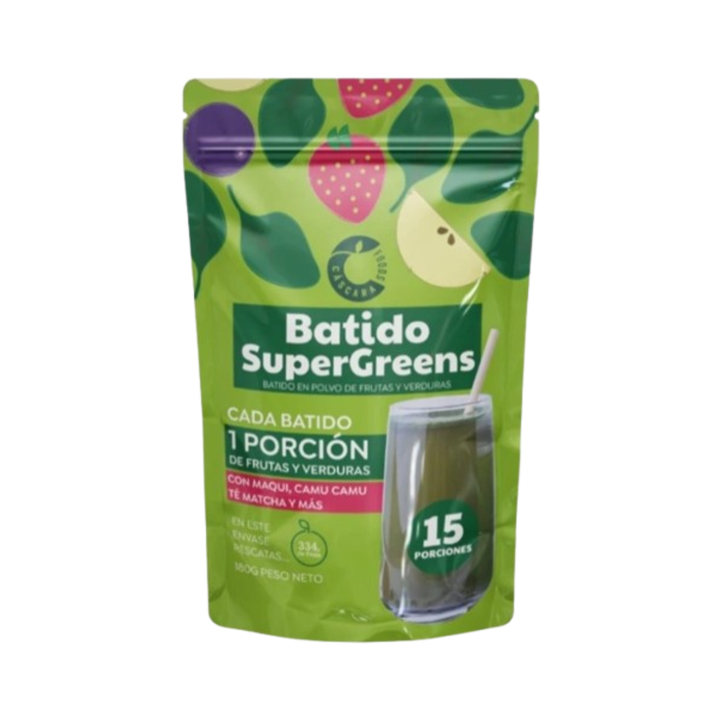 Batido SuperGreens Original Cascara Foods 180g