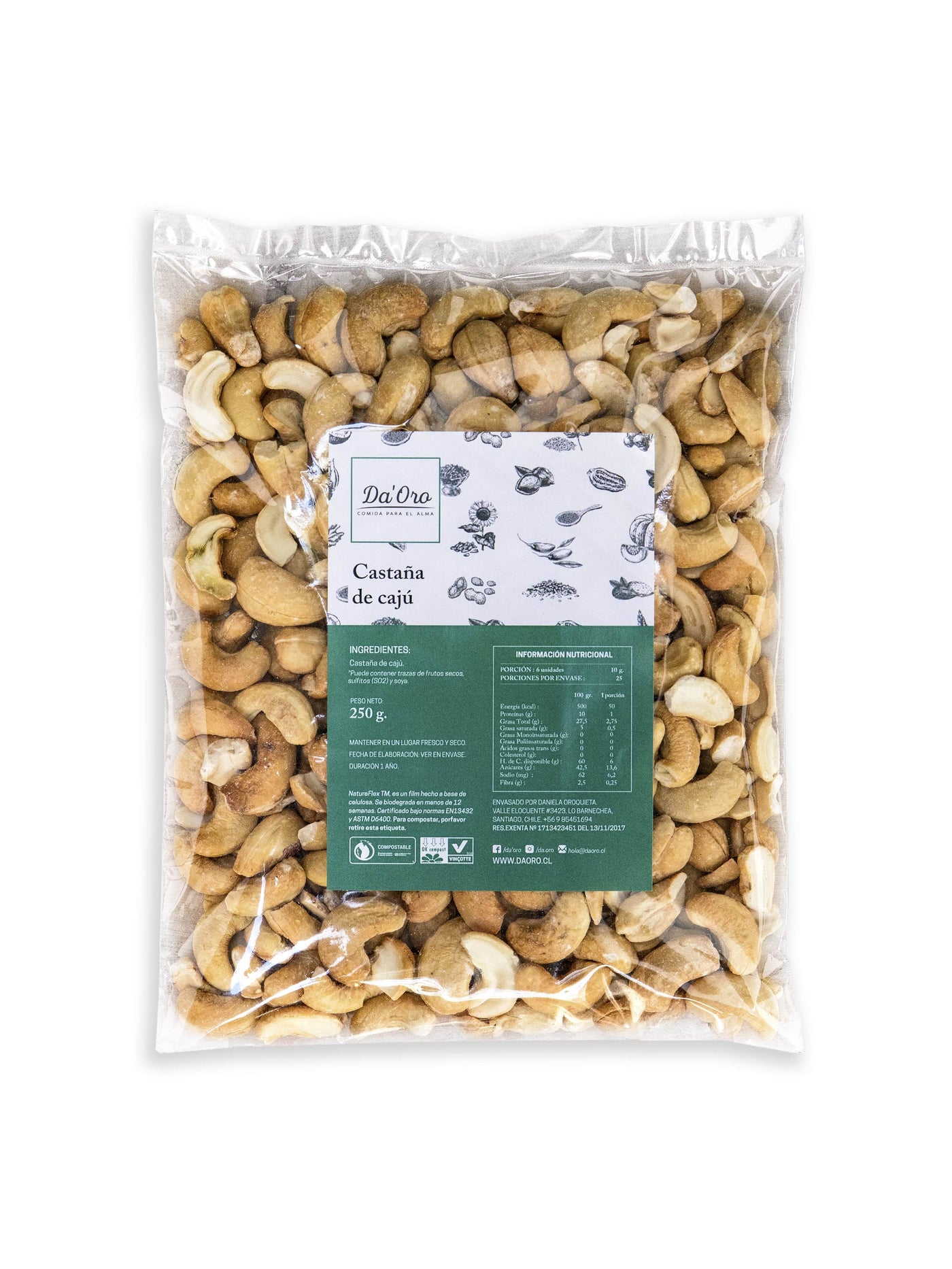 Castañas de caju 250g