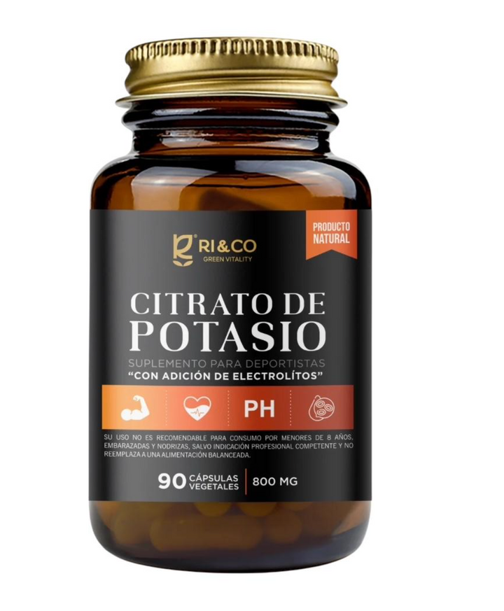 Citrato de potasio 800mg (90 cápsulas)