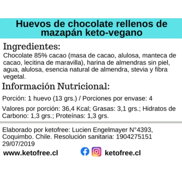 Mazapan keto vegan (4 unidades)