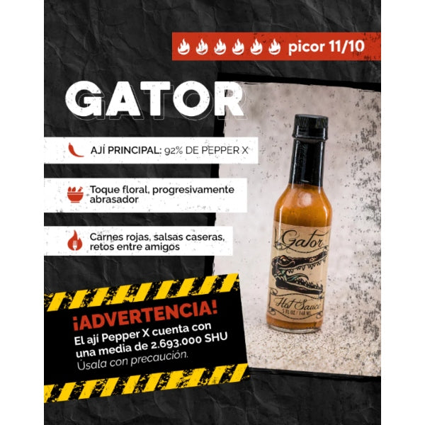 Gator Sauce 11/10 Maldito Picante 148ml