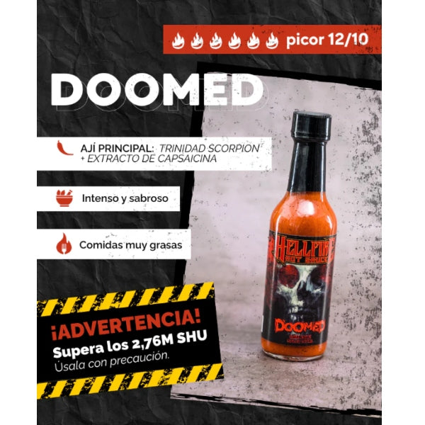 HellFire Doomed 12/10 Maldito Picante 147ml