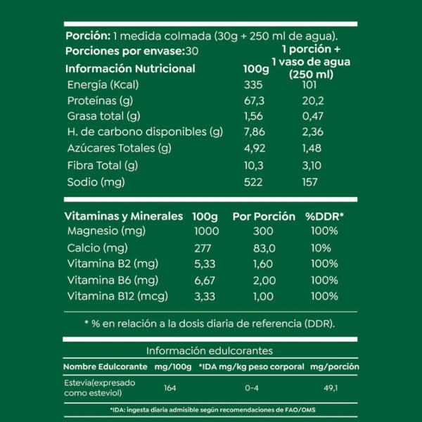 Proteina Lean Active Manzana/Vainilla Cascara foods 900g