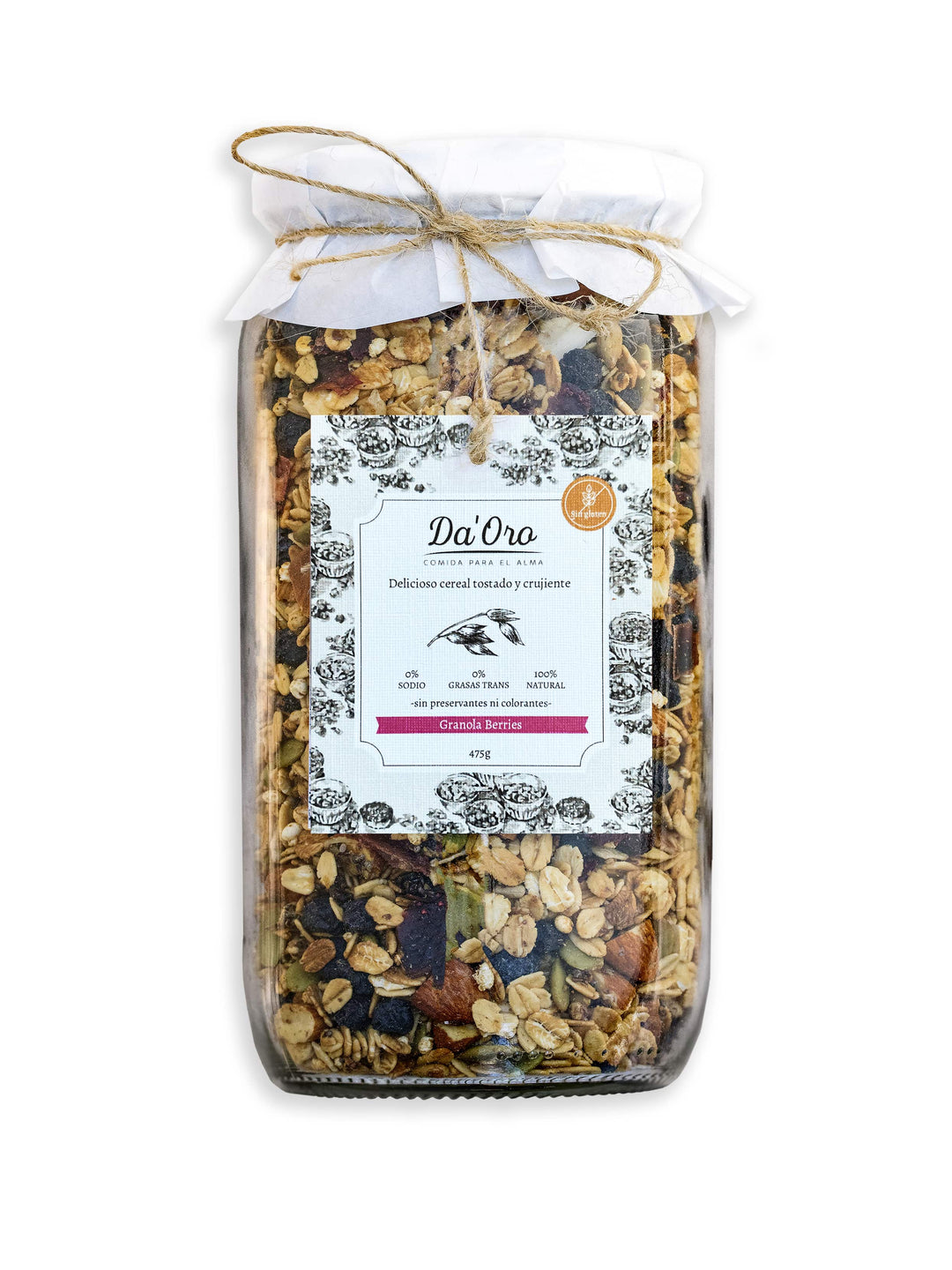 Da Oro - Granola (sin gluten) Berries 475 gr - DAORO