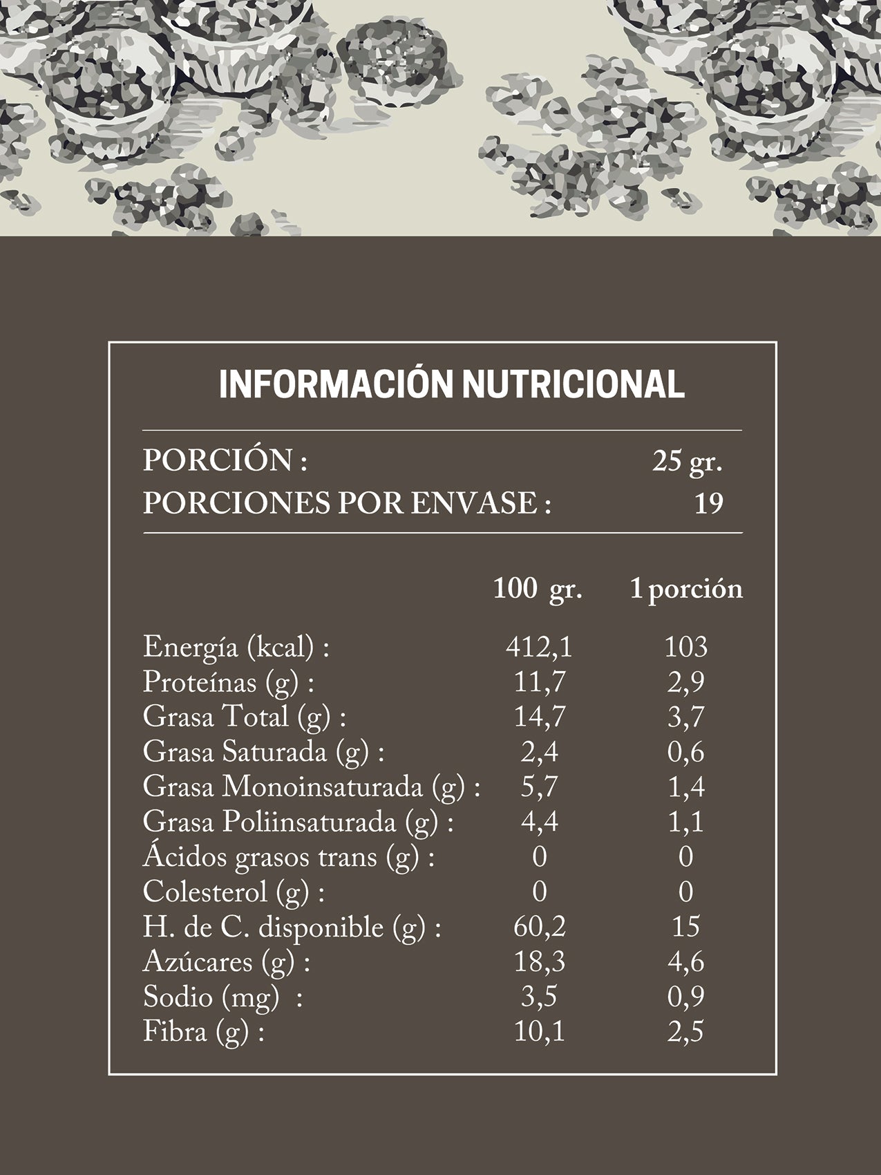 Recarga granola healthy nutella 475g